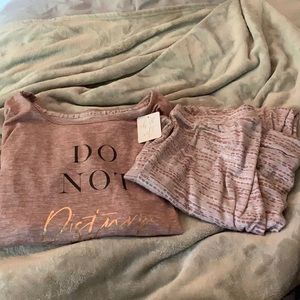 Danskin pajama set, new